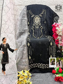 Mushq M 306 D  Organza Embroidered Worked Pakistani Suits