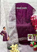 Mushq M 306 A Organza Embroidered Worked Pakistani Suits