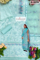 Zarqash 2174 Luxury Cotton Embroidered Worked Pakistani Suits