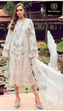 Ziaaz Code 835 Cotton Rayon Very Heavy Embroidery Pakistani Suits