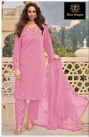 Ziaaz 780 B Jimmy Choo Handwork Moti Cutwork Semi Stitched Pakistani Outfit Pakistani