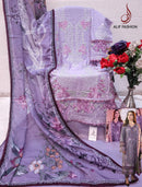 Alif A 166 Pure Cotton Heavy Embroidery With Moti Work Pakistani Suits