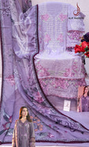 Alif A 166 Pure Cotton Heavy Embroidery With Moti Work Pakistani Suits