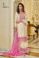 Eba Lifestle Zarkash 1657 A  Heavy Chinon With Embroidery Worked Redymade Stylish Suits