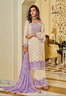 Eba Lifestle Zarkash 1657 B Heavy Chinon With Embroidery Worked Redymade Stylish Suits