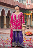 Eba Lifestyle Kanak 1799 Havey Chinon With embroidery Worked Readymade Stylish Suits