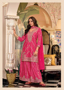 Eba Lifestyle Sangam 1859 Chinon Digital Print embroidery Worked Readymade Stylish Suits