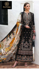Ziaaz 857 Cotton Rayon Heavy Embroidery Worked Pakistani Suits