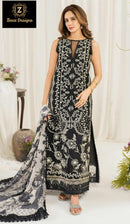 Ziaaz 852 Cotton Rayon Very Heavy Embroidery Worked Pakistani Suits