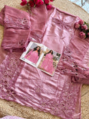 Ziaaz 780 B Jimmy Choo Handwork Moti Cutwork Semi Stitched Pakistani Outfit Pakistani