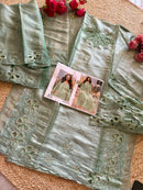 Ziaaz 780 C Jimmy Choo Handwork Moti Cutwork Semi Stitched Pakistani Outfit Pakistani