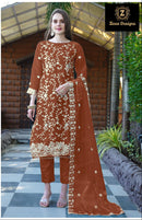 Ziaaz 714 L Jimmy Choo Beautiful Embroidery Jarkan And Moti Work Pakistani Suits