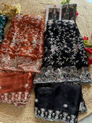 Ziaaz 714 L Jimmy Choo Beautiful Embroidery Jarkan And Moti Work Pakistani Suits