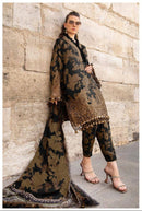 Al zohaib 1085 B Pure Cotton Print Embroidery Patches worked Pakistani Suits