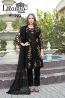 Laxuria 1505 Georgette  Heavy Stylish Embroidery Worked Pakistani Suits