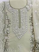 Anamsa 7773 Heavy  Georgette With Embroidered Sequence And Moti Worked Pakistani Suits