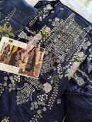 Ziaaz  853 Cotton rayon heavy embroidery worked pakistani suits