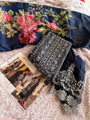 Ziaaz  853 Cotton rayon heavy embroidery worked pakistani suits