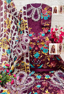 Aasha 1146 C Pure Cotton Print With Embroidery Worked Pakistani Suits