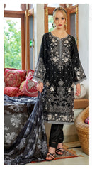 FEPIC Crafted Needle 986 Organza Embroidered Worked Elegance  Pakistani Suits