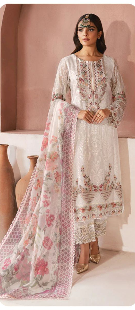 Sajida Alaya 1028 Georgette Heavy Embroidered Worked Pakistani Suits