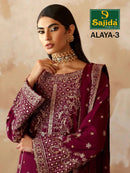 Sajida Alaya 1029 Georgette Heavy Embroidered Worked Pakistani Suits