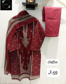 Sapphire 59  Lawn Cotton  With Self Embroidery Worked Pret