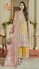 Iznik A 88 C Organza With Heavy Embroidery Worked Pakistani Suits