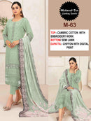 Mehmood  63 Cotton Heavy Embroidery Worked Pakistani Suits