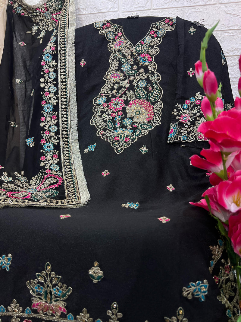 Husn E Jaan 1048 M georgette With  Embroidery Worked Pakistani Suits
