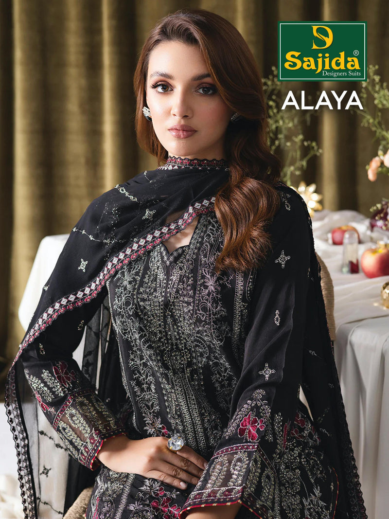 Sajida 1010 Georgette With Heavy Embroidered Worked Pakistani Suits