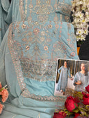 Sajida 1009 Georgette With Heavy Embroidered Worked Pakistani Suits