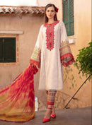 Hazzel 0125  Pure Cotton Printed And Embroidery Worked Pakistani Suits