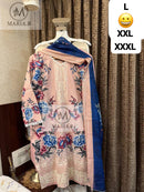 Maria B Code 989 Pure Printed Cotton Readymade Pakistani Pret