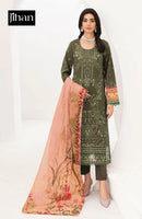 Jihan 3559 A Pure Lawn With Heavy Embroidery Worked Pakistani Suits