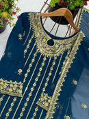 Nsr 843 Heavy Georgette Embroidery Worked Pakistani Suits