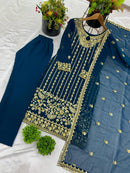 Nsr 843 Heavy Georgette Embroidery Worked Pakistani Suits