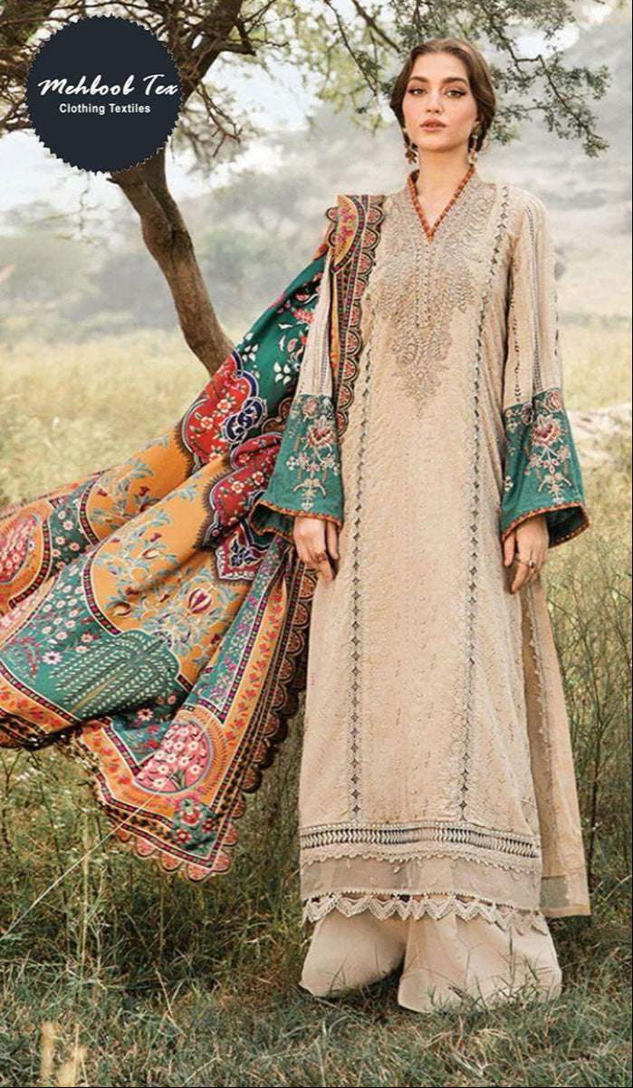 Mehboob 1578  Pure Visocse Lawn Embroidery Worked Pakistani Suits