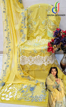 Hazra 52 B Pure  Cotton With  Heavy Embroidery Worked Pakistani Suits