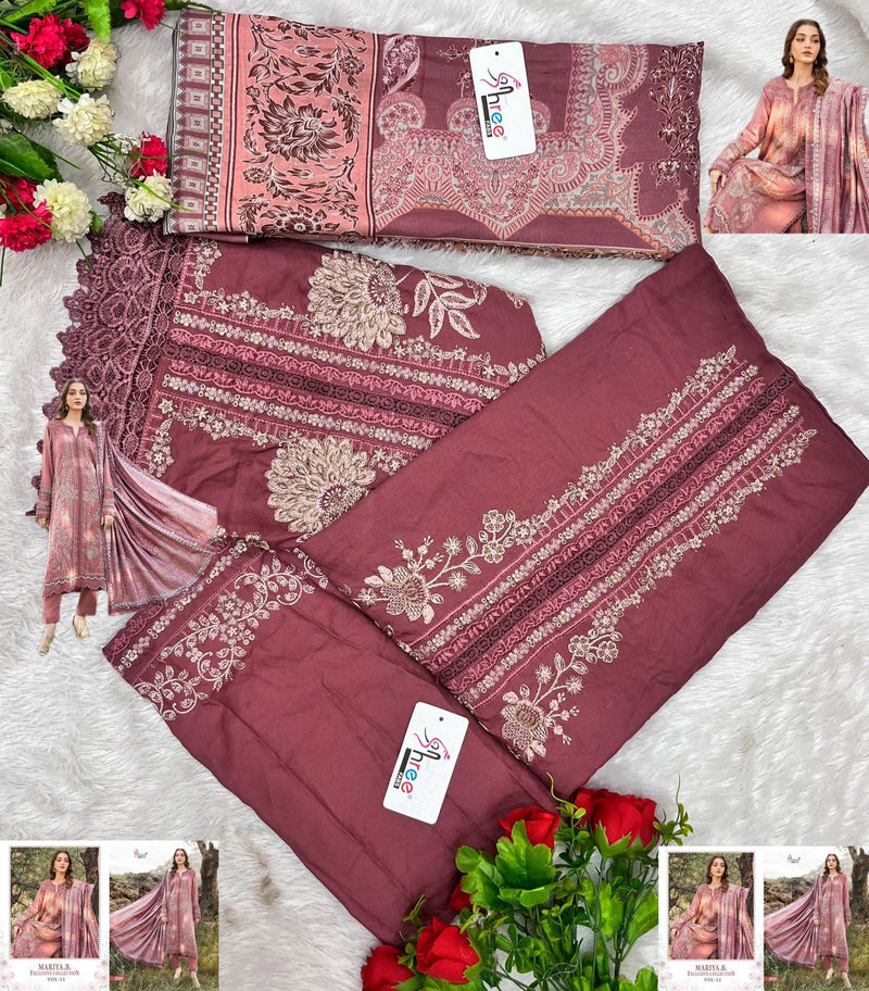 Shree 3729 Top Heavy Reyon Embroidery Worked Pakistani Suits