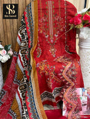 Bin Saeed 1065 B Cotton Self Embroidery Worked Pakistani Suits