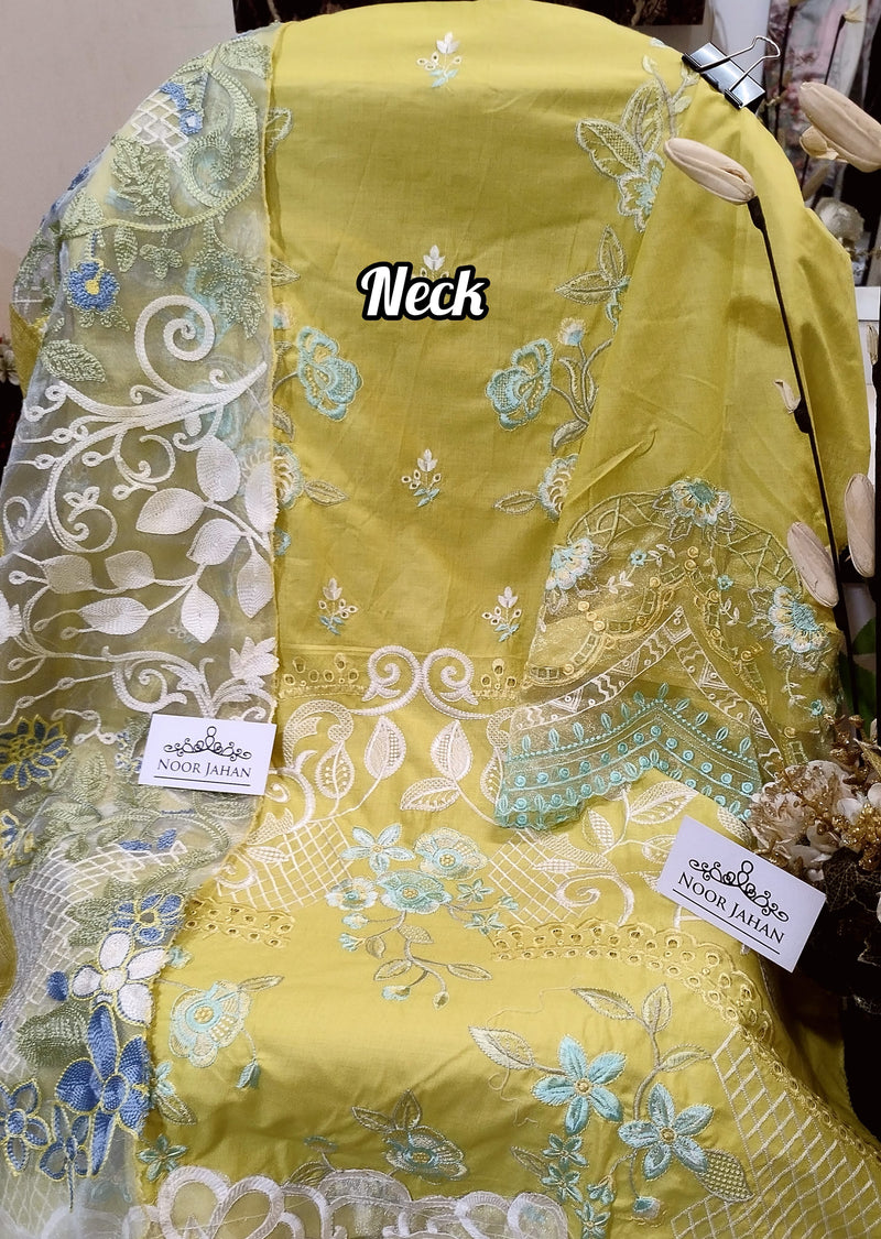 Noor Jahan Nj 47 Cotton Fabric With Embroidery Worked Pakistani Suits