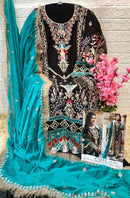 Zaha 10019 Georgette With Heavy Embroidered Worked Pakistani Suits