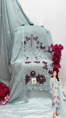 Shanaya S 200 C georgette Heavy Embroidered Worked Pakistani Suits