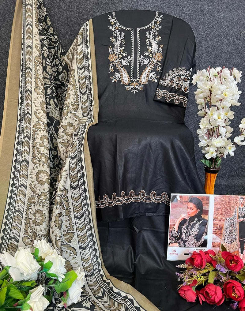 Aasha 1156 Heavy Reyon With Self Embroidery Worked Pakistani Suits