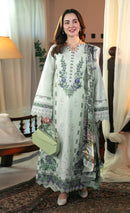 Alif A 167 B Cotton  With Heavy Embroidery And Moti Worked Pakistani Suits