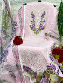 Alif A 167 C Cotton  With Heavy Embroidery And Moti Worked Pakistani Suits