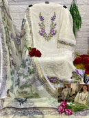 Alif A 167 D Cotton  With Heavy Embroidery And Moti Worked Pakistani Suits