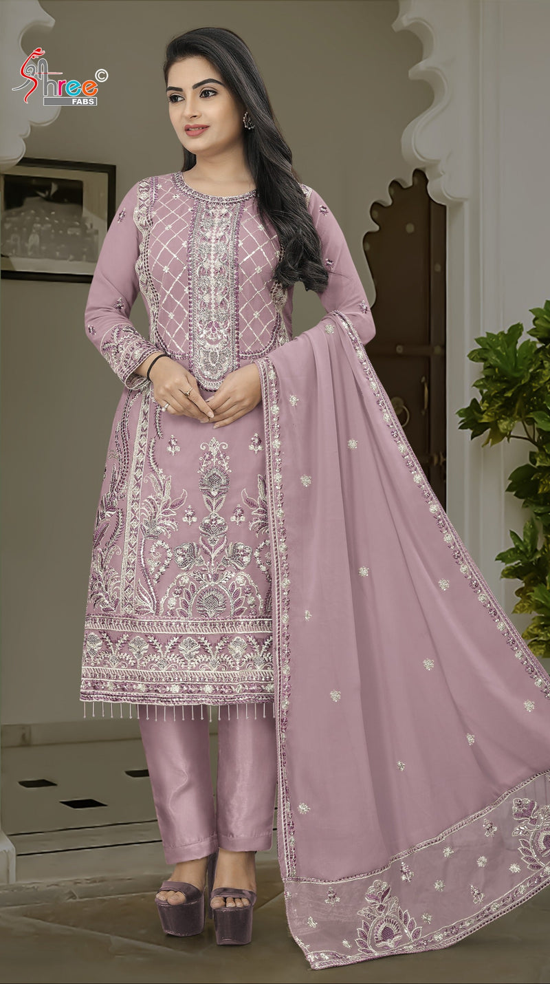 Shree K 5192 Georgette With Heavy Embroidery Worked Pakistani Suits