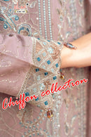 Elaf 195 Semi Stitched Chiffon Embroidered Worked Pakistani Suits